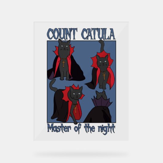Count Catula Master of the Night アクリルサイン (正面)