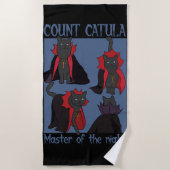 Count Catula Master of the Night ビーチタオル (正面)