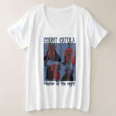 Count Catula Master of the Night プラスサイズTシャツ (デザイン正面)