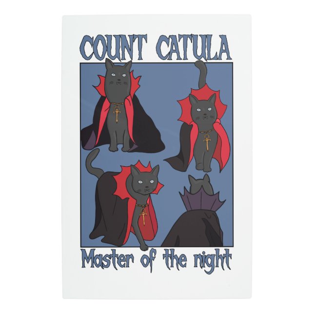 Count Catula Master of the Night メタルプリント (正面)