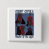Count Catula Master of the Night 缶バッジ (正面)