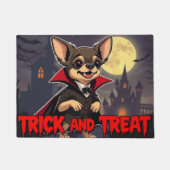 Count Chihuahua Trick and Treat ドアマット (正面)