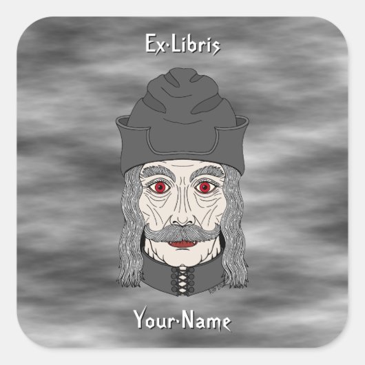 Count Dracula 2026 Bookplate スクエアシール (正面)