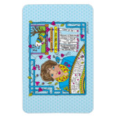 Count_Flexibleマグネ考えット6"x4"である マグネット (縦)