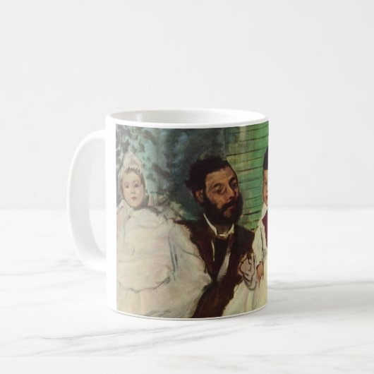 Count Lepicと彼の娘 – Edgar Degas コーヒーマグカップ (正面左)