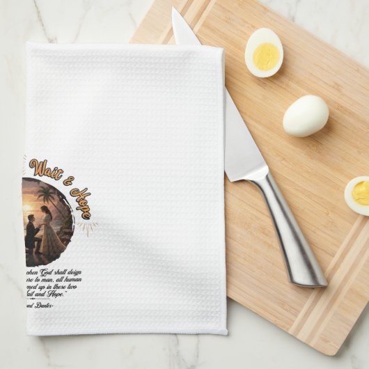 Count of Monte Cristo Wait & Hope Sunset キッチンタオル (四つ折り)