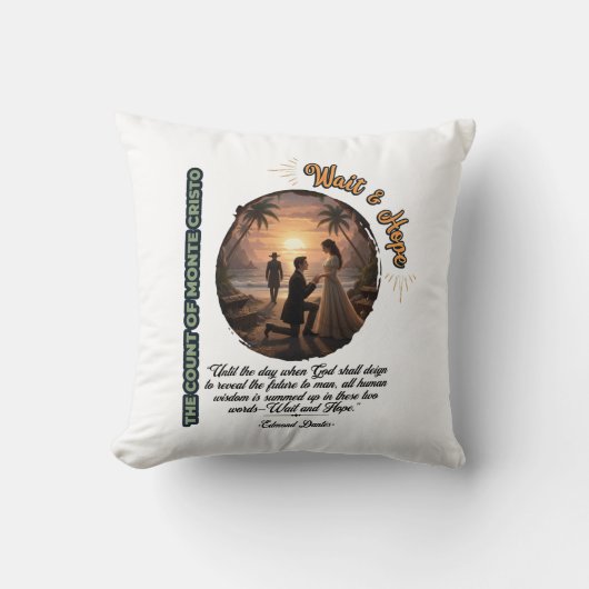 Count of Monte Cristo Wait & Hope Sunset クッション (正面)