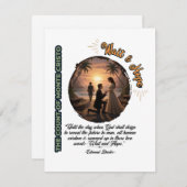 Count of Monte Cristo Wait & Hope Sunset Flat Card (正面/裏面)