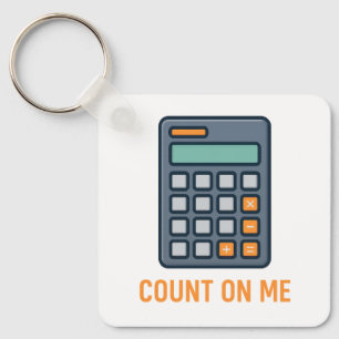 Count On Me – 計算スタイリッシュデザインfor Math キーホルダー
