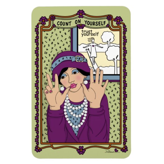 Count On Yourself_A_4x6冷蔵庫磁石 マグネット (縦)