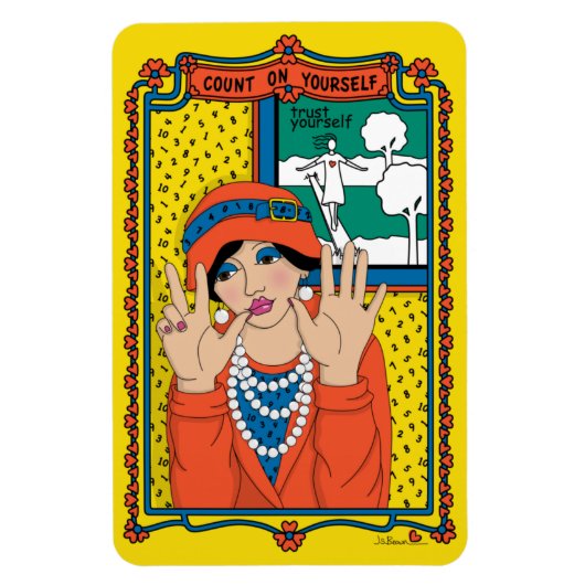 Count On Yourself_B_4x6冷蔵庫磁石 マグネット (縦)