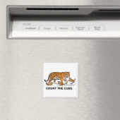 Count the Cubs – Siberian Tiger Learning Magnet マグネット (インサイチュ (食洗機))