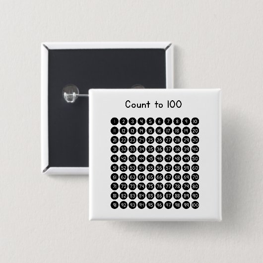 Count to 100 缶バッジ (正面&裏面)