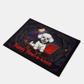 Count Toy Poodle Happy Howl-o-ween ドアマット (アングル)