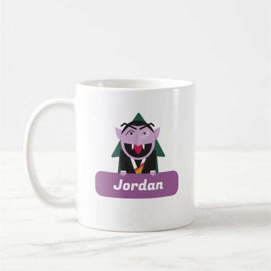 Count von Count Nameセサミストリート コーヒーマグカップ (左)