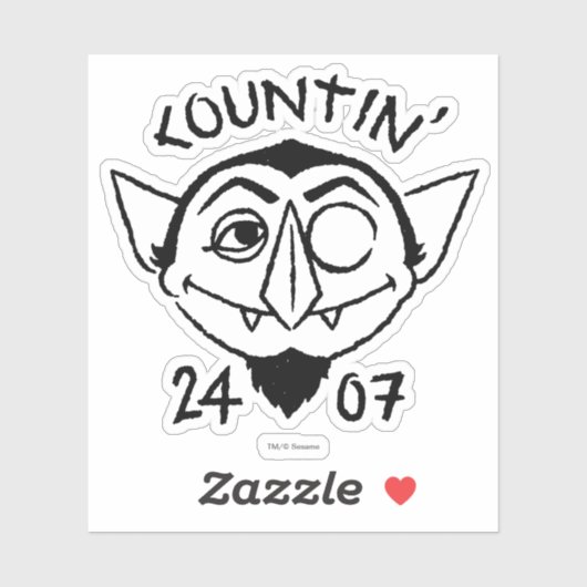 Count von Count Skate Logo - Countin' 24/7 シール (シート)