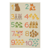  Count with Animals – Cute Educational Numbers  ポスター (正面)