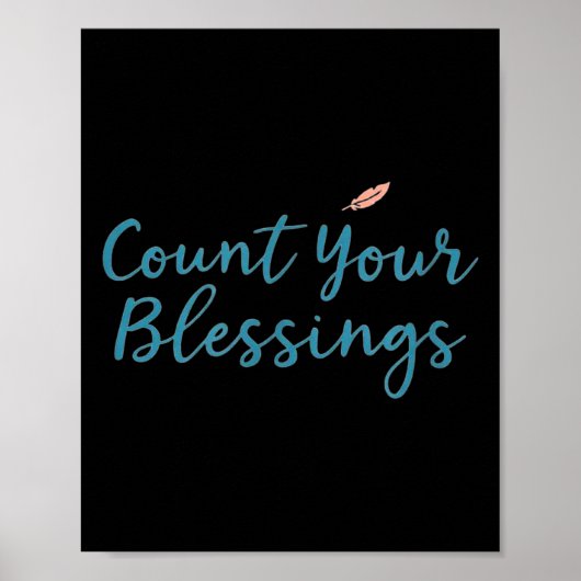 Count Your Blessings – 感動する信仰のクリスチャン ポスター (正面)