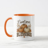 Count Your Blessings 感謝祭 秋 コーヒーマグ マグカップ (左)