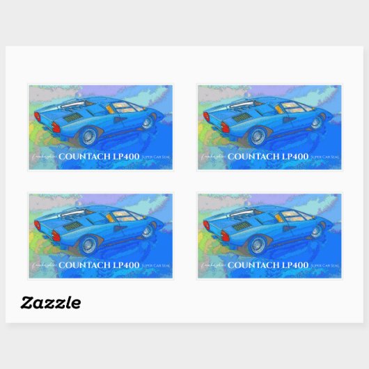 COUNTACH 長方形シール (シート)