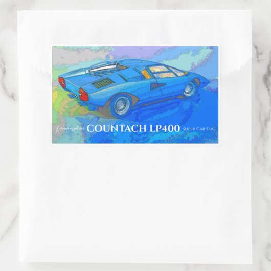 COUNTACH 長方形シール (バッグ)