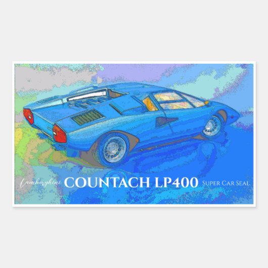 COUNTACH 長方形シール (正面)