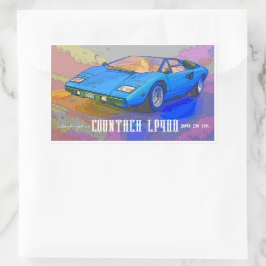 COUNTACH 長方形シール (バッグ)