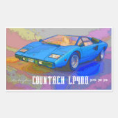COUNTACH 長方形シール (正面)