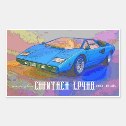 COUNTACH 長方形シール (正面)