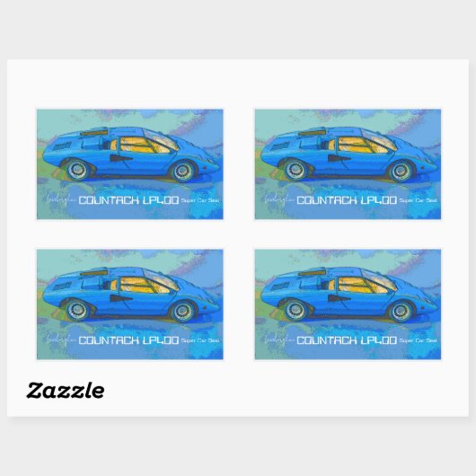 COUNTACH 長方形シール (シート)
