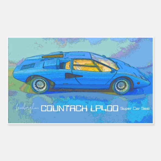 COUNTACH 長方形シール (正面)