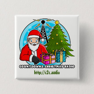 Countdown2.Christmasの無線の正方形ボタン 缶バッジ