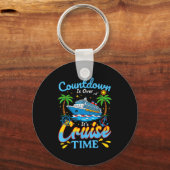 Countdown Is Over It's Cruise Time Men Women Coupl キーホルダー (正面)