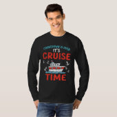 Countdown Over Cruise Time Ship Vacation Trip Crui Tシャツ (正面フル)