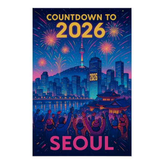 Countdown to 2026 in Seoul, South Korea ポスター (正面)