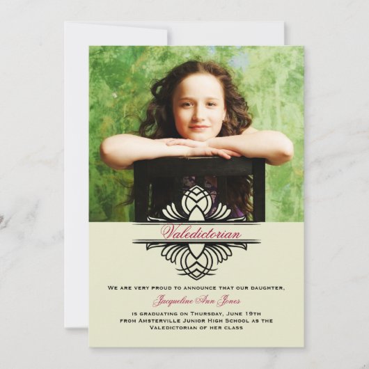 Counter Part Photo Graduation発表 案内状 (正面)