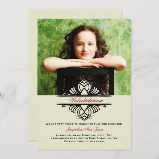 Counter Part Photo Graduation発表 案内状 (正面/裏面)