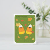 Counting Blessings | Green Candy Corn Fall シーズンポストカード (スタンド正面)