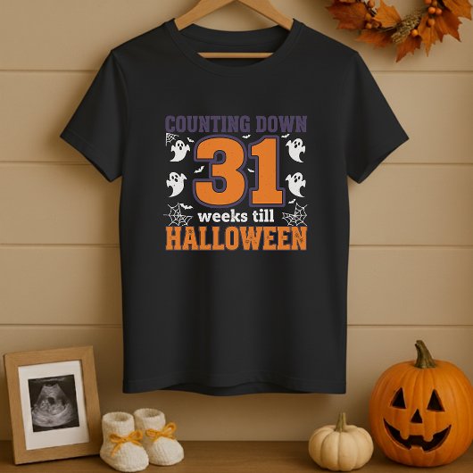 Counting Down Till Halloween Maternity Tシャツ