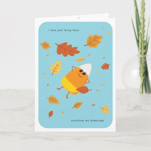 Counting My Blessings | Sky Blue Candy Corn Fall シーズンカード (正面)
