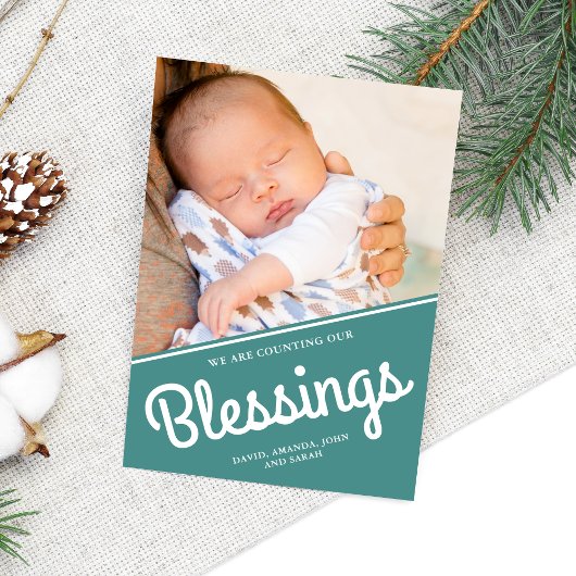 Counting Our Blessings | クリスマス 赤ちゃん 写真