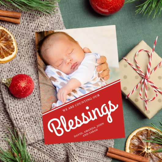 Counting Our Blessings | クリスマス 赤ちゃん 写真