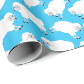 Counting Sheep Blue Nursery Pattern ラッピングペーパー (ロールコーナー)