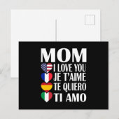 Countries Flag Happy Mothers Day Gift For Mom ポストカード (正面/裏面)