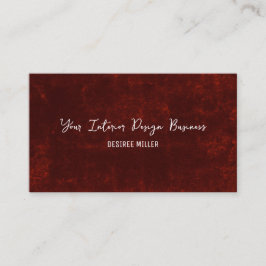 Country グランジ Dark Red素朴ヴィンテージテクスチャ 名刺