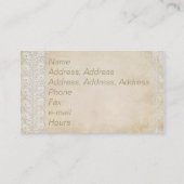 Country 素朴 Burlap名刺 名刺 (裏面)