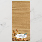 Country 素朴 Lily Water Colorのメ結婚ニュー メニュー (裏面)