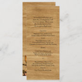 Country 素朴 Lily Water Colorのメ結婚ニュー メニュー (正面/裏面)