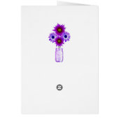 Country 素朴 Purple Mason Jarsプログラムカード (裏面)