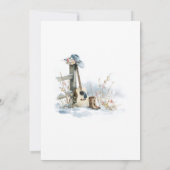 Country and Western Winter 75th Birthday Party 招待状 (裏面)